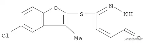 Molecular Structure of 463976-10-5 (3(2H)-Pyridazinone, 6-[(5-chloro-3-methyl-2-benzofuranyl)thio]-)